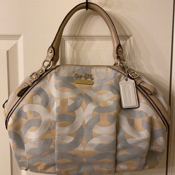 Coach Large Handbag Tote with Logo Used, Vintage - Picture 1 of 10